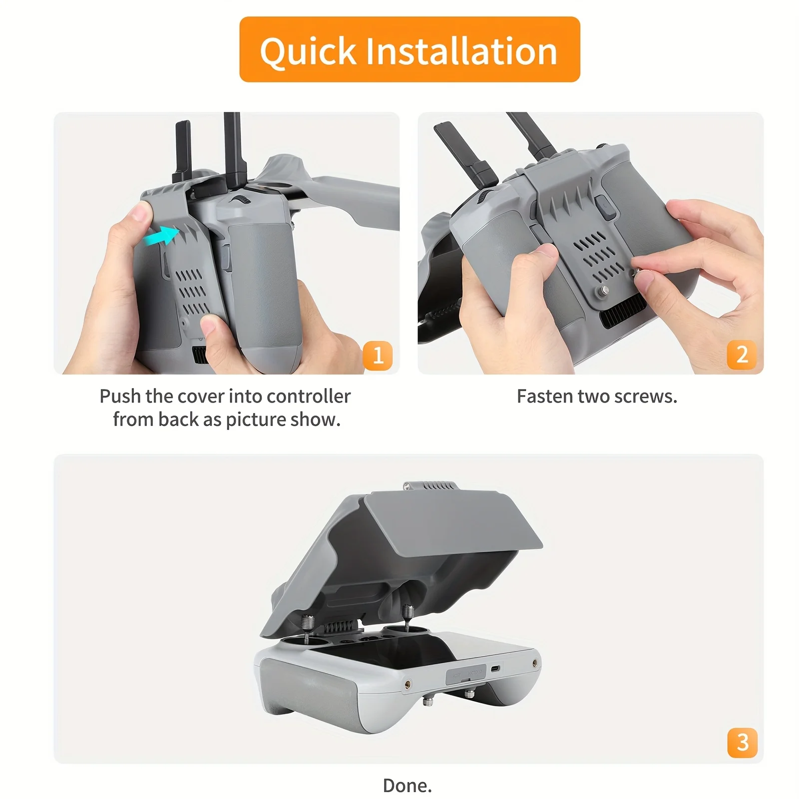 Pare-soleil et Dragonne pour DJI RC2 - Protection Écran Drone