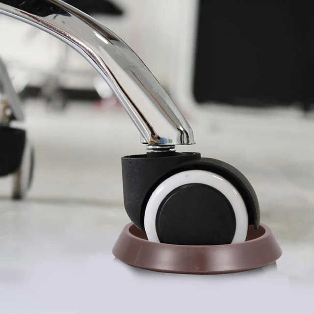 8pcs Round Furniture Caster Cups Anti-Sliding Floor Wheels Grippers Protectors Anti Vibration Pad Chair Roller Feet 3