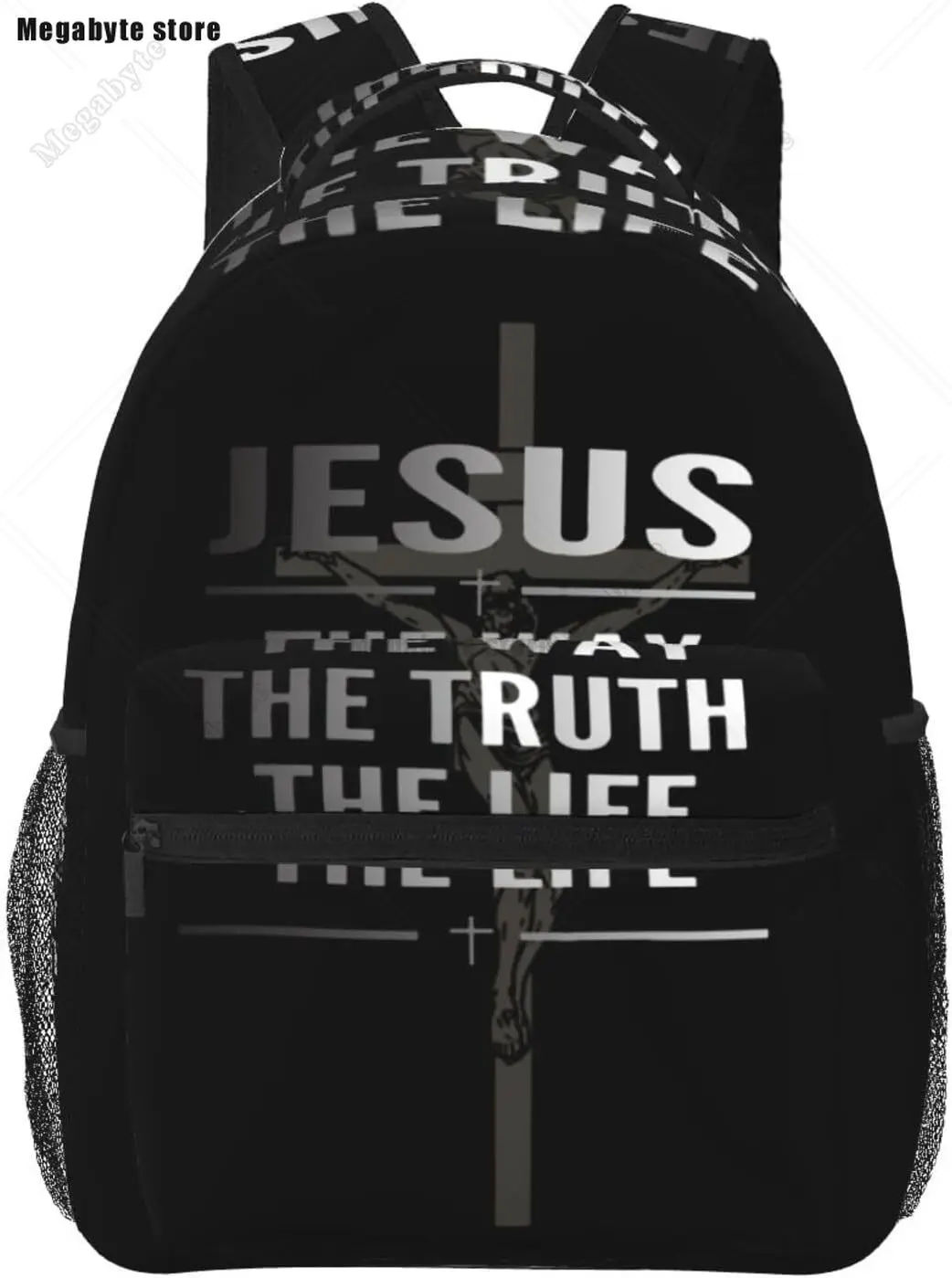 80 Pack Religious Drawstring Backpacks - Bible Verse Jesus Loves You Bags For Church Events & Outreach