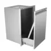 Bulit in Trash Drawer Stainless Steel Pull-Out Trash Drawer W19XD16XH27 Inch Outdoor Kitchen Propane Tank Drawer for Storage for 1