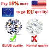 [ Top European Union Quality ] New Moissanite Loose Stone D Color 3EX Cut 0.7mm-14mm Certified Moissanite Diamond Stone with GRA 2