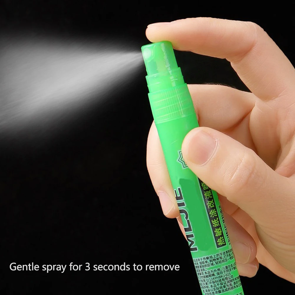 개인 정보 보호 스프레이 펜 감열지 수정기 데이터 보호 개인 정보 보호 수정액 휴대용 익스프레스 도구