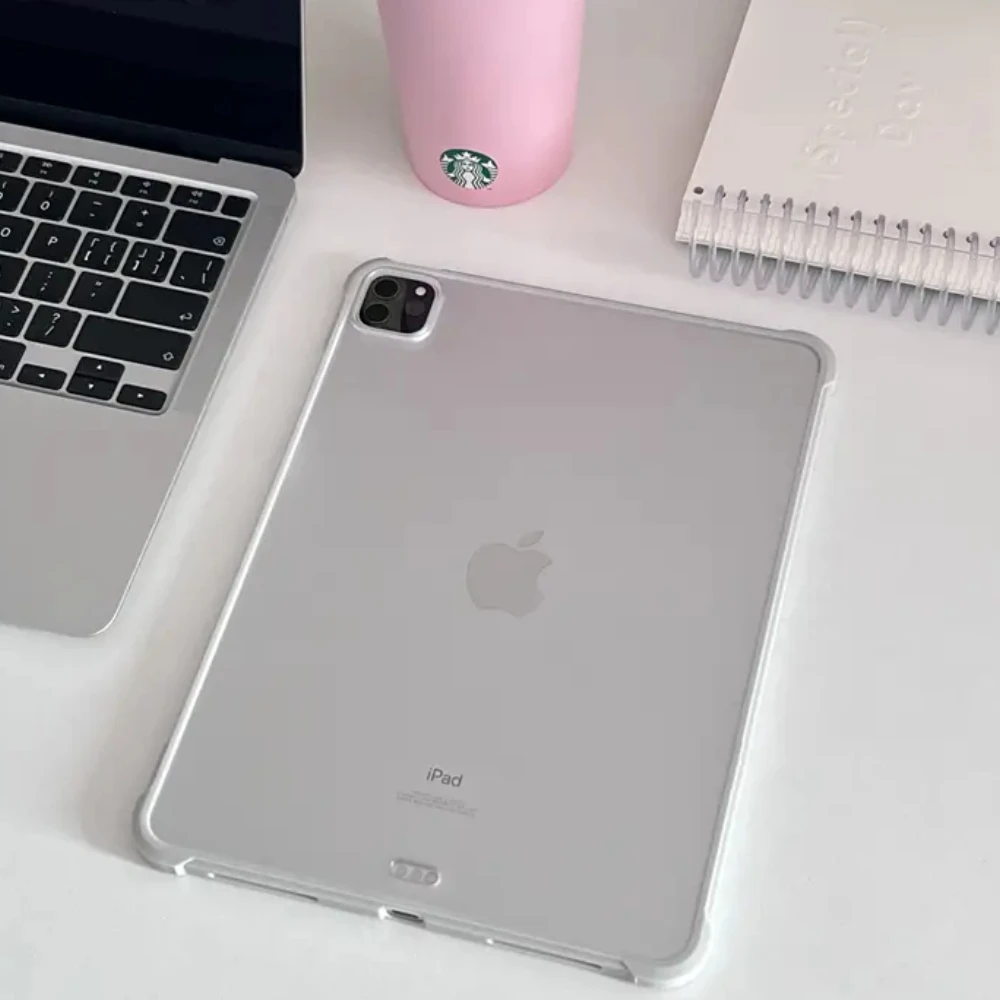 Sleek Matte PC+TPU Tablet Case with Metal Ring Stand