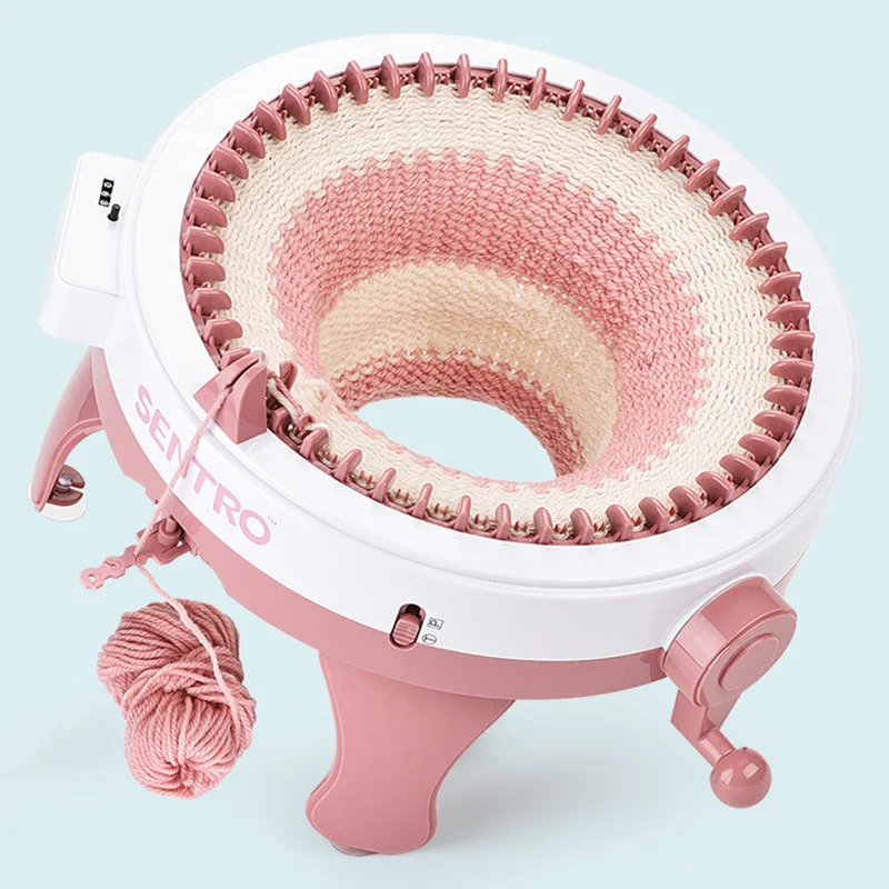 48 Needle Handmade Knitting Machine with 6 Rolls of Randomly Colored Yarn for Adults and Children Christmas Gifts knitting needles crochet yarn knitting supplies knitting material weaving tools yarn holder knitting craft supplies knitting loom knitting machine knitting board