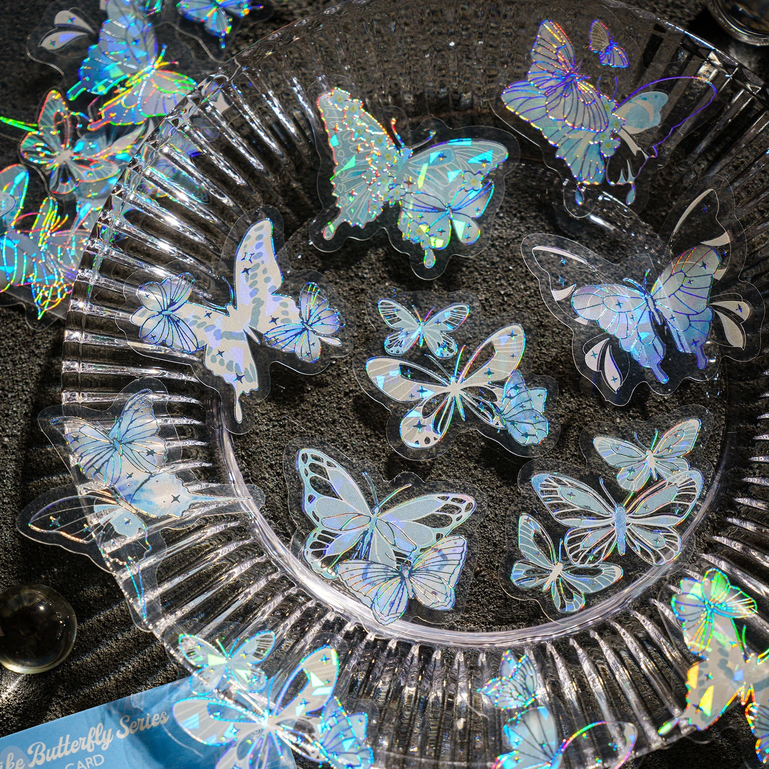 

20Pcs/Set Butterfly Pattern Laser Stickers Decor Phone Laptop Accessories Aesthetic Scrapbooking Notebooks Stationery Supplies