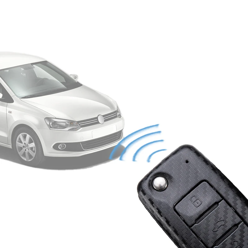Key Case Key Case Cover Car Key Shell Carbon Car Key Cover For VW Bora Jetta POLO Golf 7 4 5 6 MK5 MK6 MK7 Passat b5 T-ROC Tiguan MK2-Keychain Bag