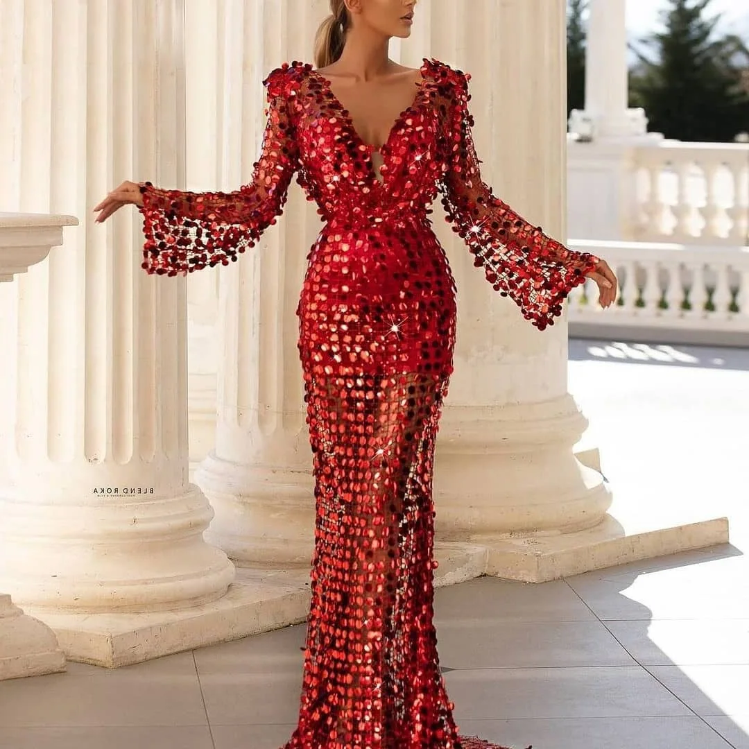 

A34 Burgundy Dress Sponsored Evening Dress
