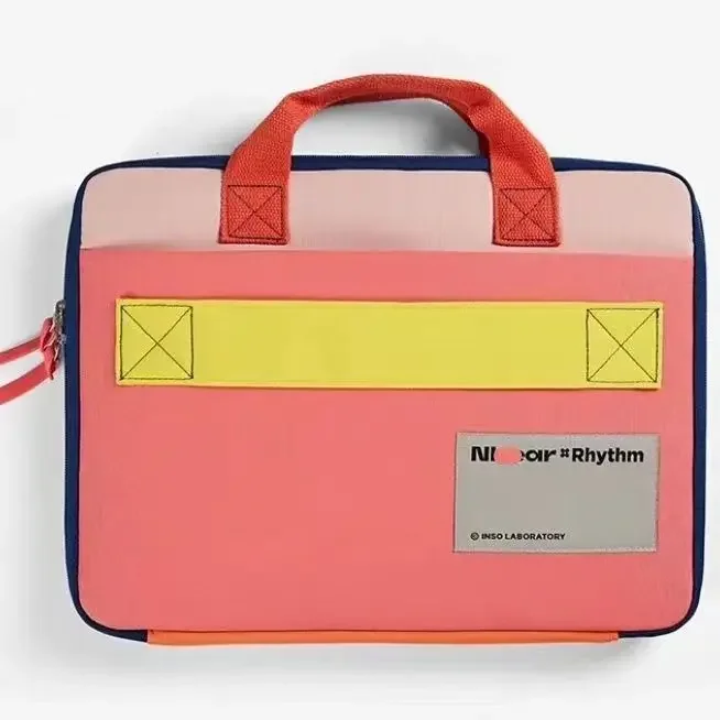 Contrasting Color laptop charger adapter storage pouch bag
