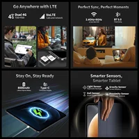 Teclast T65 Android 16 Tablette 13,4 Pouces 1920x1200 120Hz T7280 8 Cœurs Max 20 go de RAM (8 go + Extension 12 go) 128 go ROM 4G LTE 8000mAh 13MP+5MP 4