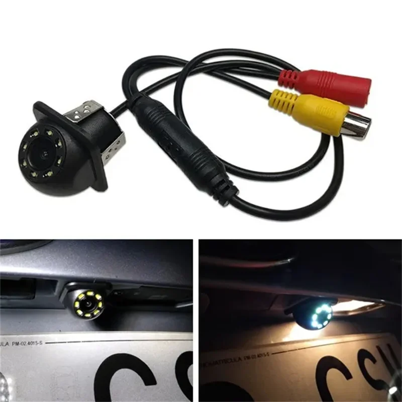 

8LED Mini Waterproof Car Parking Assistance Reversing Back Rear View Camera with Night Vision
