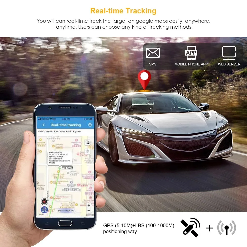 4G Car Waterproof GPS Tracker LK209C 20000mAh Battery RealTime Tracking Vehicle Locator Magnet 240 Day LK209A Free App