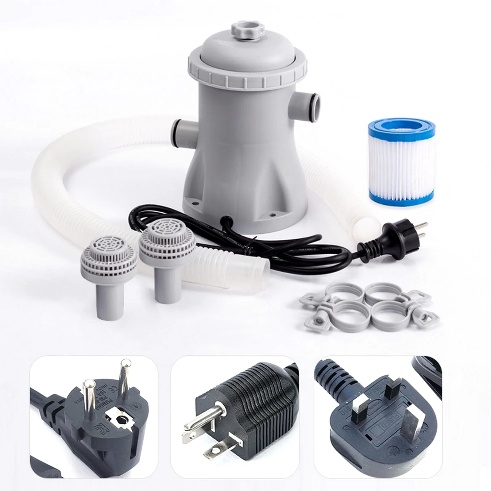 

Electric Swimming Pool Filter Pump Above Ground Paddling Pool Water Sand Cleaner Strong Circulation Pump Accessories 220V 110V