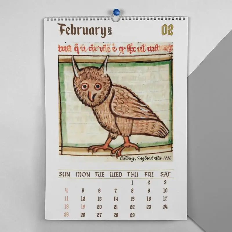 weird-medieval-owl-calendar-2024-funny-owl-wall-calendar-monthly-hanging-giftable-thick-paper-calendars-for-office-home-decor-aliexpress-21