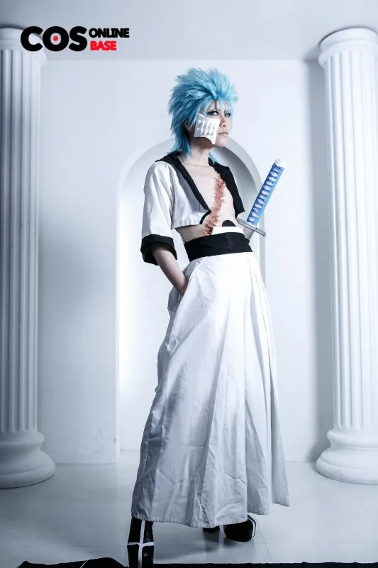 Unisex Anime Bleach Cosplay Traje, roupas brancas, Ulquiorra Cifer,  Grimmjow, Jaggerjack, Conjunto completo - AliExpress