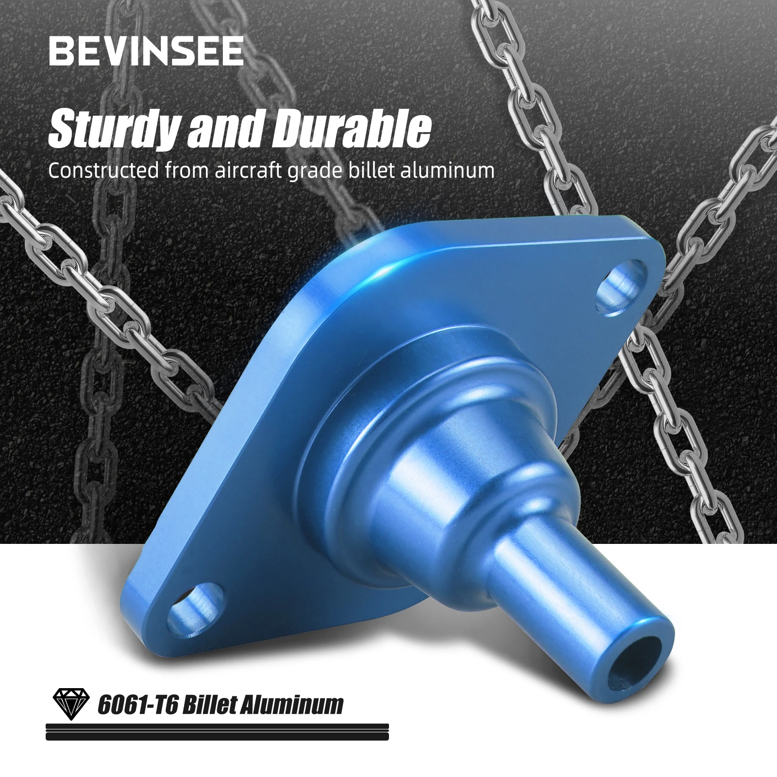 BEVINSEE Oil Thermostat Housing Lid Cover & Plugs for BMW E60 E61 E90 E92 F10 F11 F20 F36 F32 X1 E84 X3 F25, for BMW N54 N55 S55