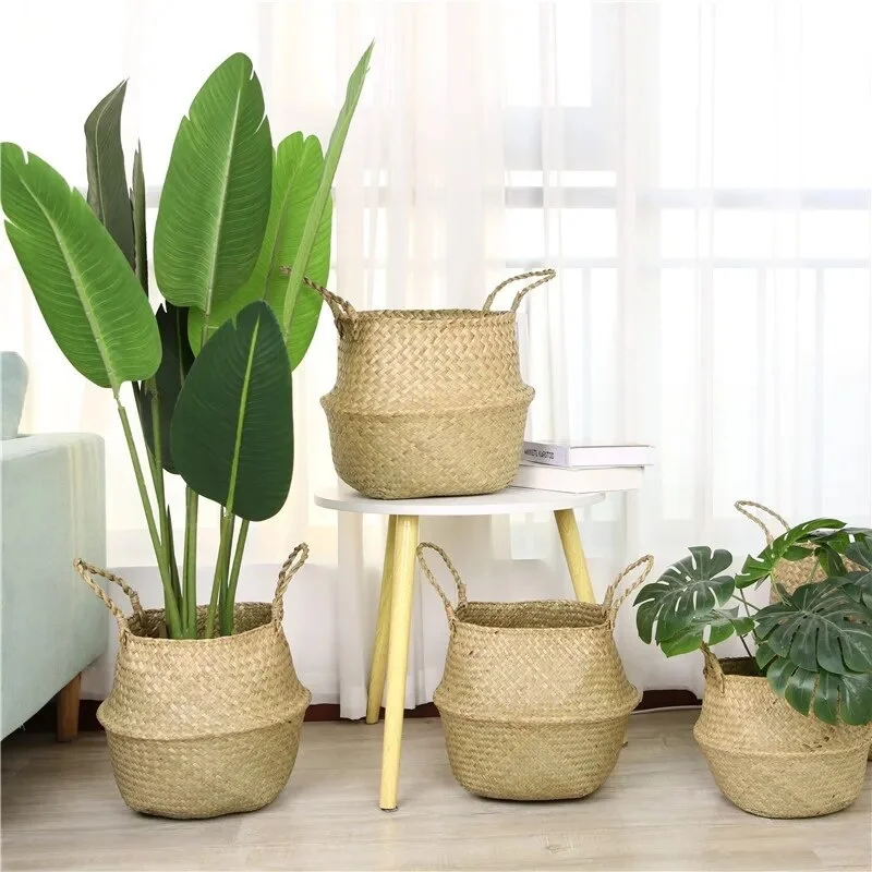 Nordic Style Wicker Storage Basket For Home