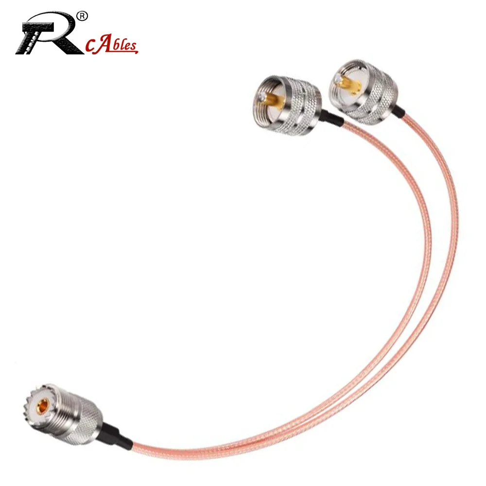 So239 Uhf Femmina A 2X Pl259 Uhf Maschio Rf Coassiale Rg316 Cavo Pigtail Antenna Extension Splitter Tipo Y Per Modem Huawei Zte 4G