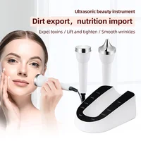 2 IN 1 Ultrasonic Facial Eye Care Machine High Frequency Ultrasound Tightening Anti Wrinkle Skin Deep Cleaning Beauty Massager 1