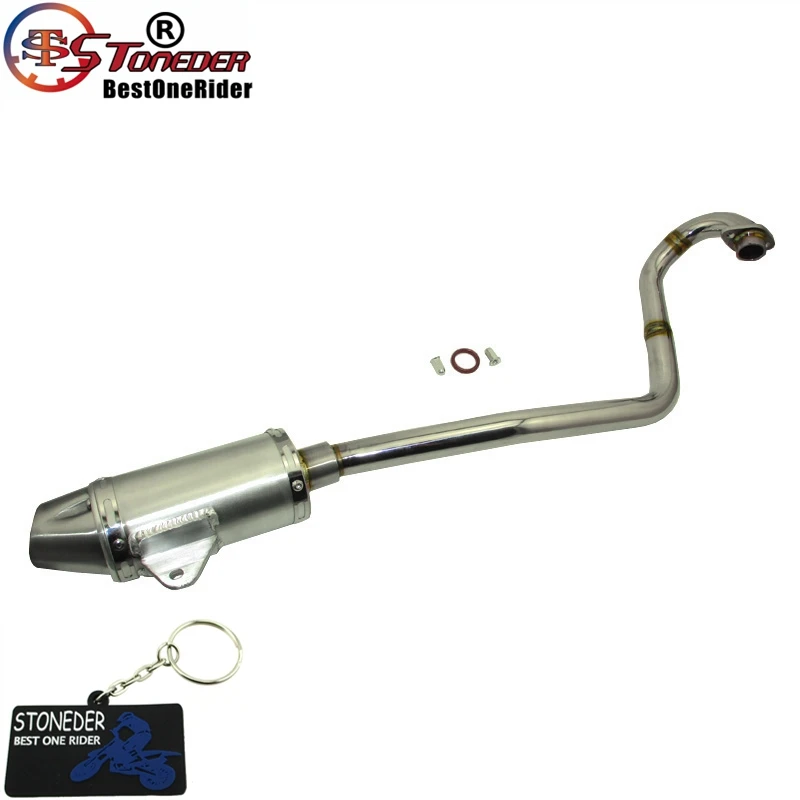 STONEDER Stainless Steel Exhaust Muffler Pipe For Honda CRF110 20132018