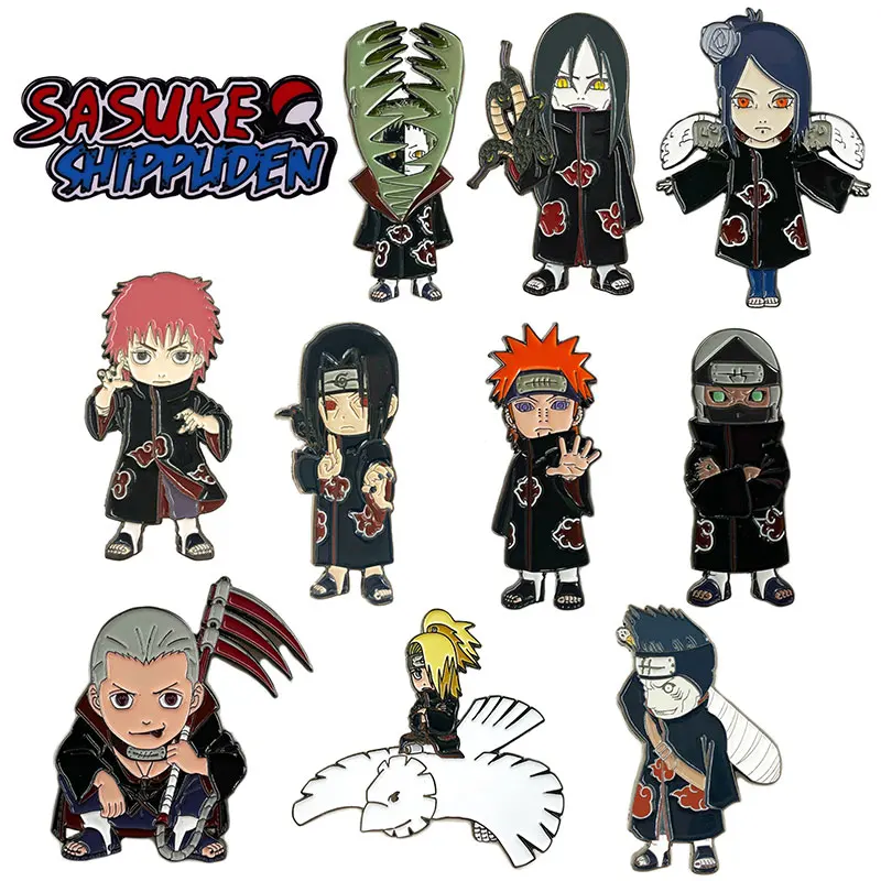 Naruto Shippuden Akatsuki Cloud Enamelled Pin Badge