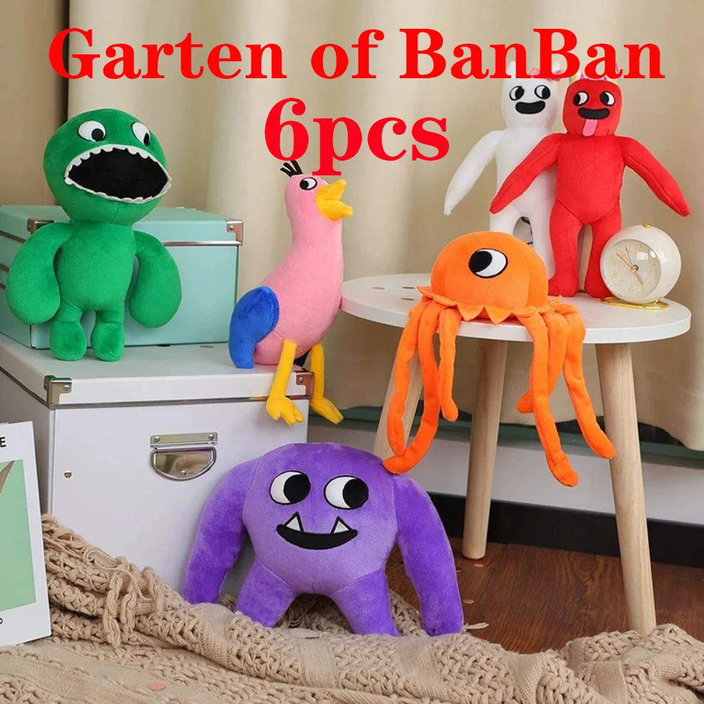 

6PCS-20pcs Garten of Banban Jumbo Josh Plush Toys Horror Game Garten of Banban Toy Kids Toys Kawaii Toys Soft Stuffed Gifts