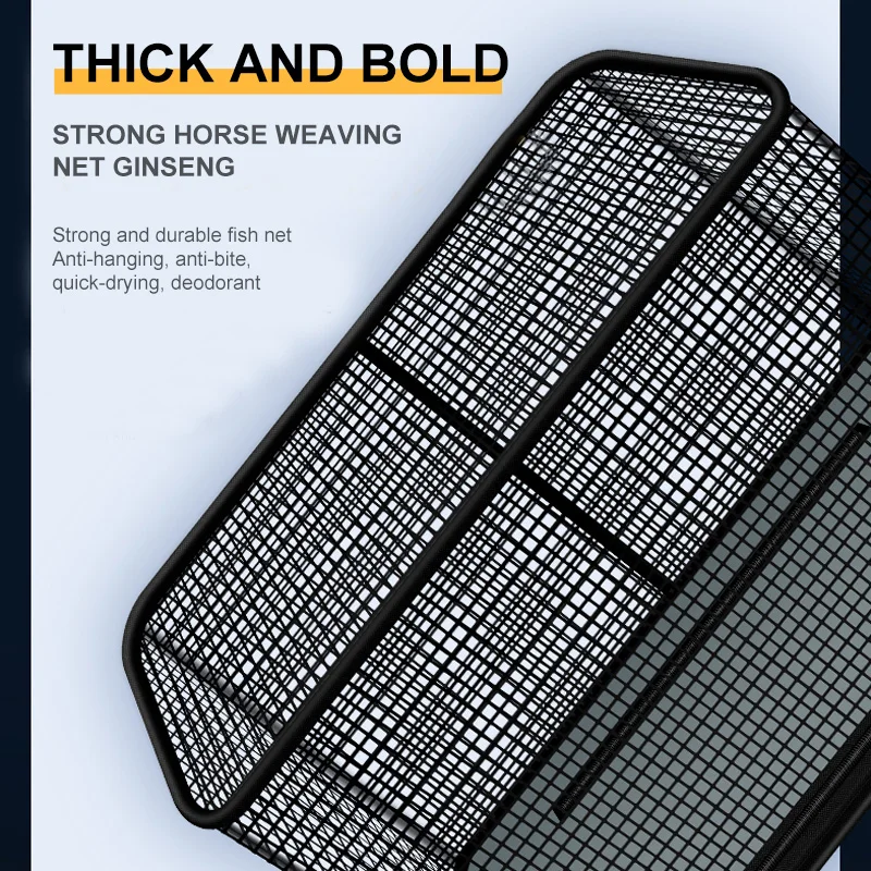Multifunctional Folding Fish Guard Net Metal EVA Thicken Bucket