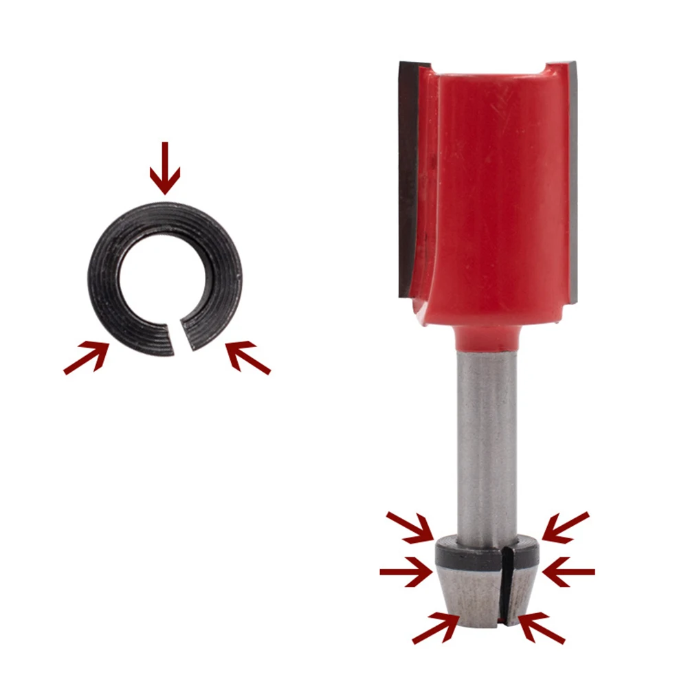 6pcs 6mm 6.35mm 8mm Collet Chuck For Engraving Trimming Machine Electric Router Machinery & Accessories