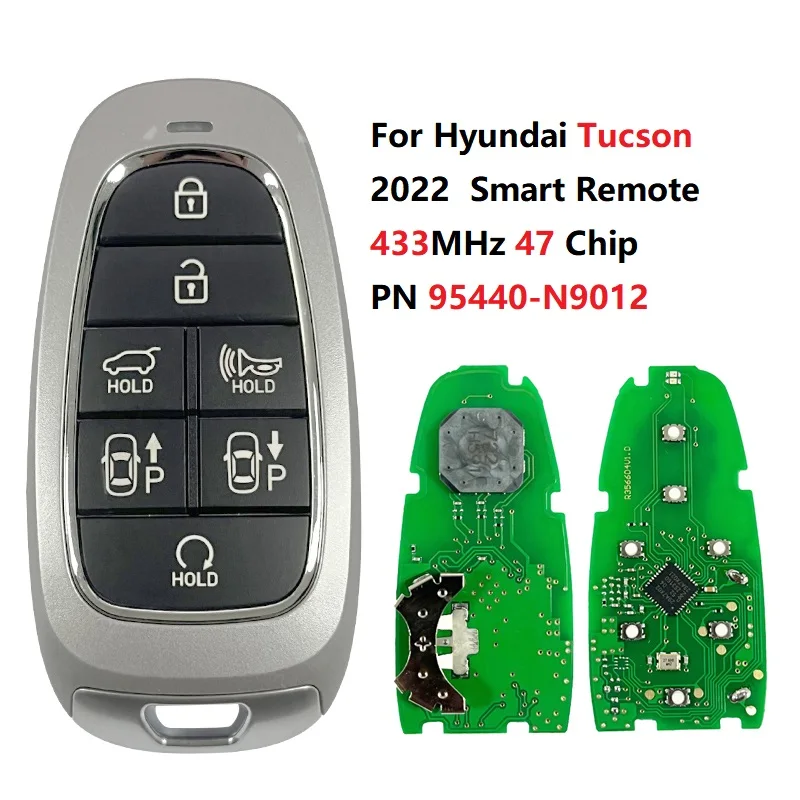 Cn020317 Codice Muslimab Hyundai Tucson 2022 Smart Key 7 Pulsanti 433Mhz 47 Chip Keyless Go