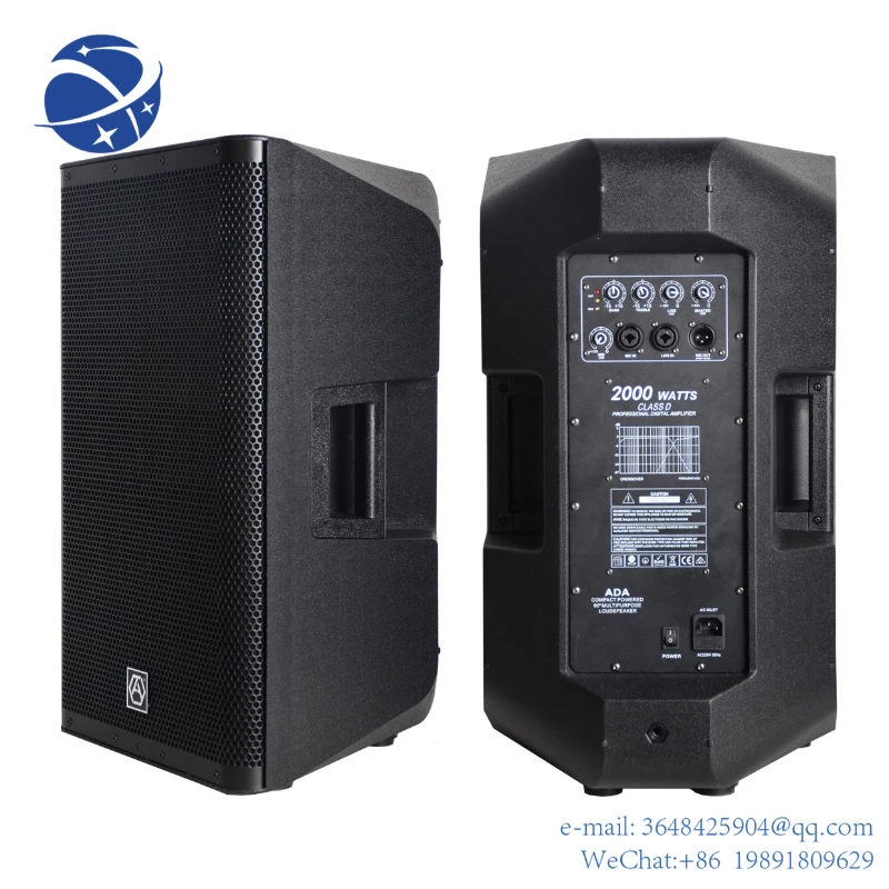 

YYHC Pro Audio CAU15ADA New Design Professional 500W Powered Speaker 15" Inch Active Digital Power Amplifier Speaker System