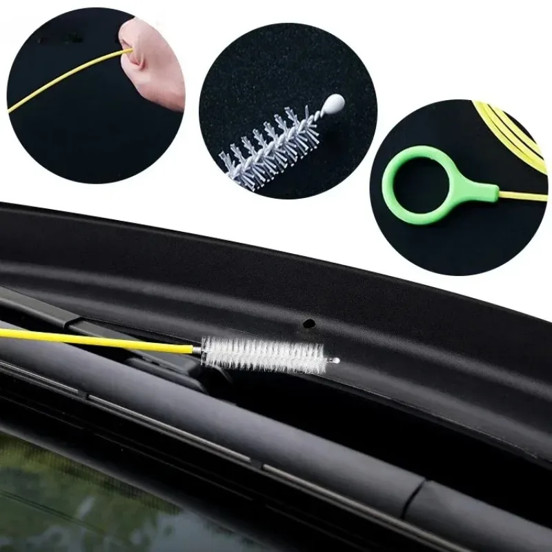 2/3m Car Sewer Unclogger Cleaning Brush Car Sunroof Long Hose Drain Hole Drain Unclogger Car Cleaning Tools  Auto Accessories 2