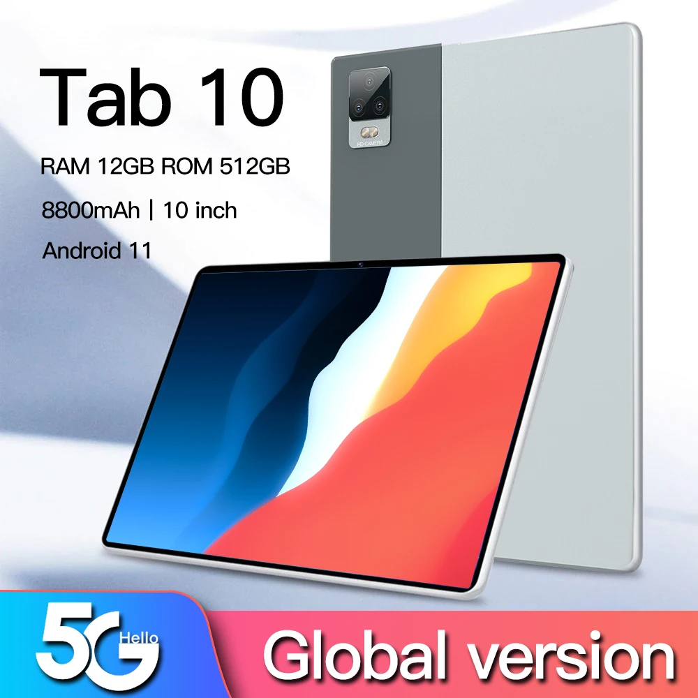 Планшет Tab 10 12 + 512 ГБ android 11 |