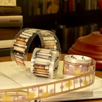 2m/Roll Vintage Book Theme Washi Tape Decorative Scrapbppking Stickers Masking Tapes For DIY Craft Planner Notebook Stationery 2
