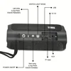 TG227 Support USB/ TF/ FM Radio Music Party Wireless Compatible Waterpro With Lamp Outdoor Portable Upright Speaker Music Player 6