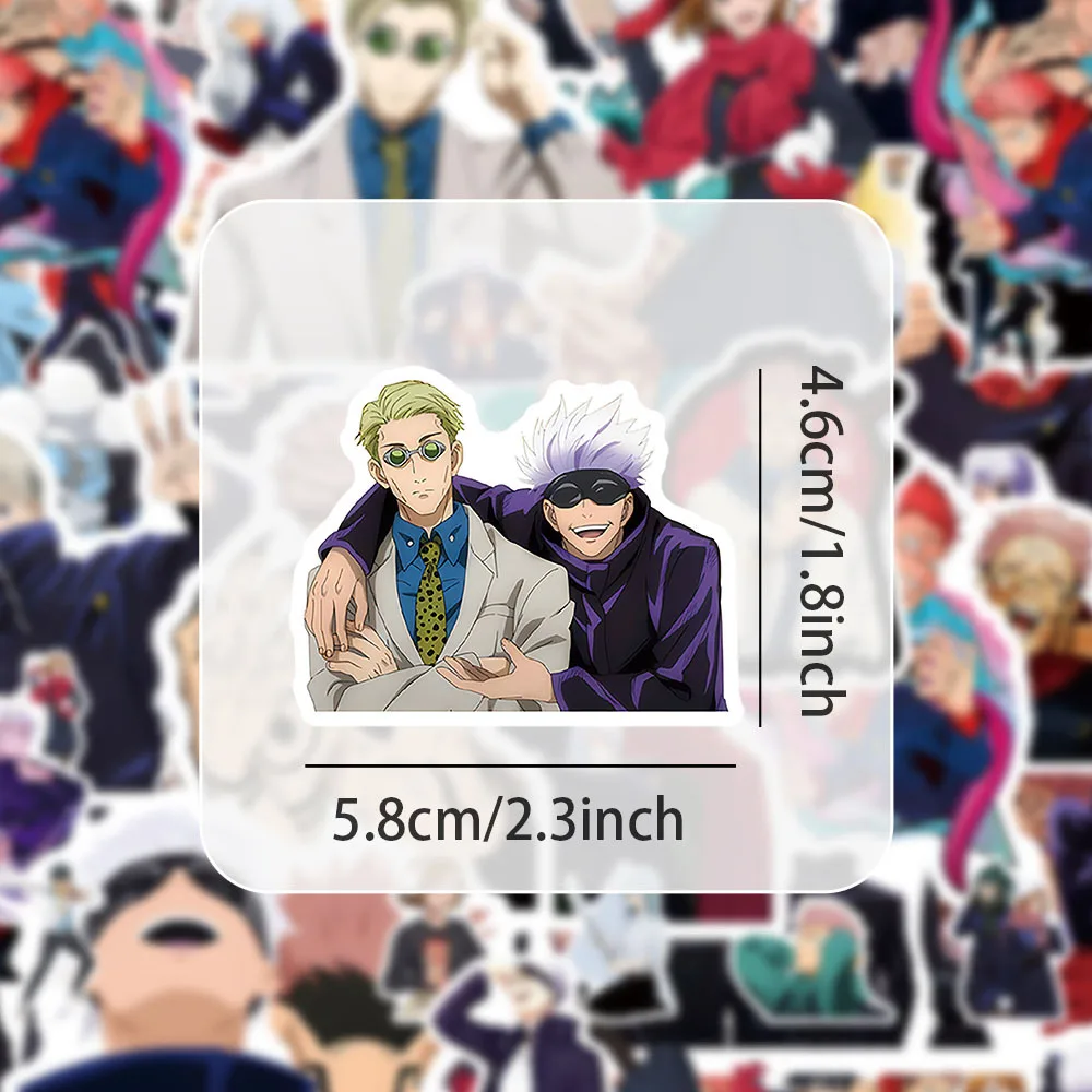 Anime Jujutsu Kaisen Graffiti Sticker Pack - 50pcs