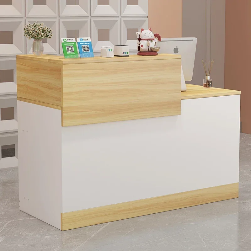 Small Desks Reception Desks Counter Counter Luxury Checkout Reception Front Mostrador Negocio Commercial Furniture