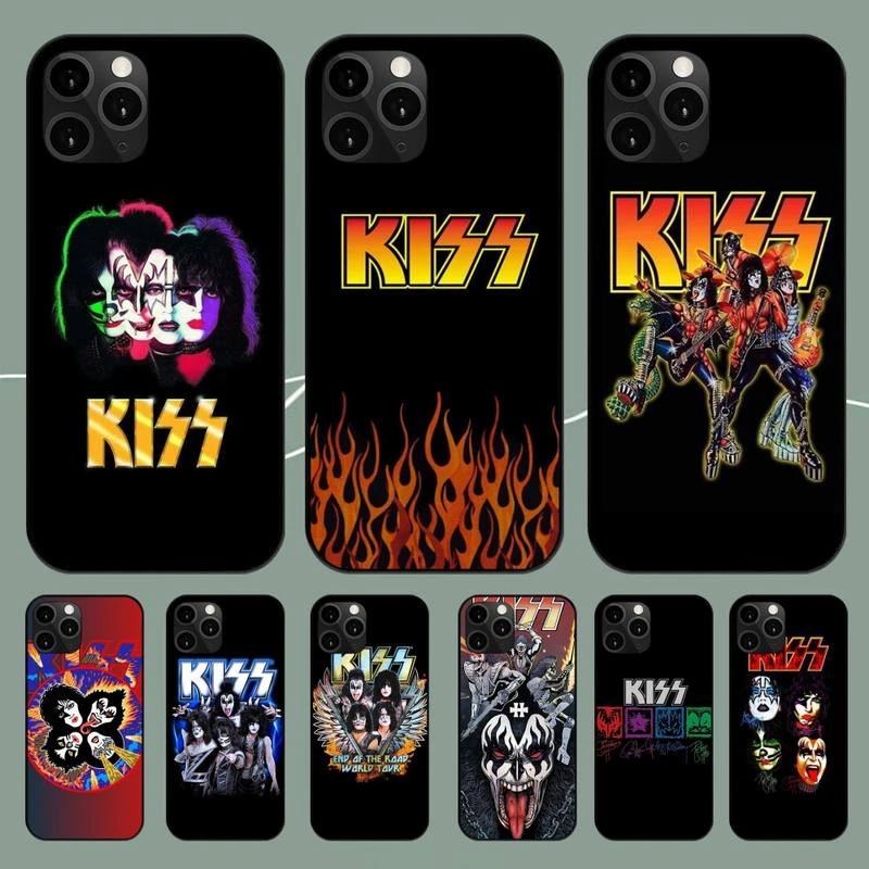 KISS Band Phone Case For iPhone 11 12 Mini 13 14 PRO XS MAX X XR 6 7 8