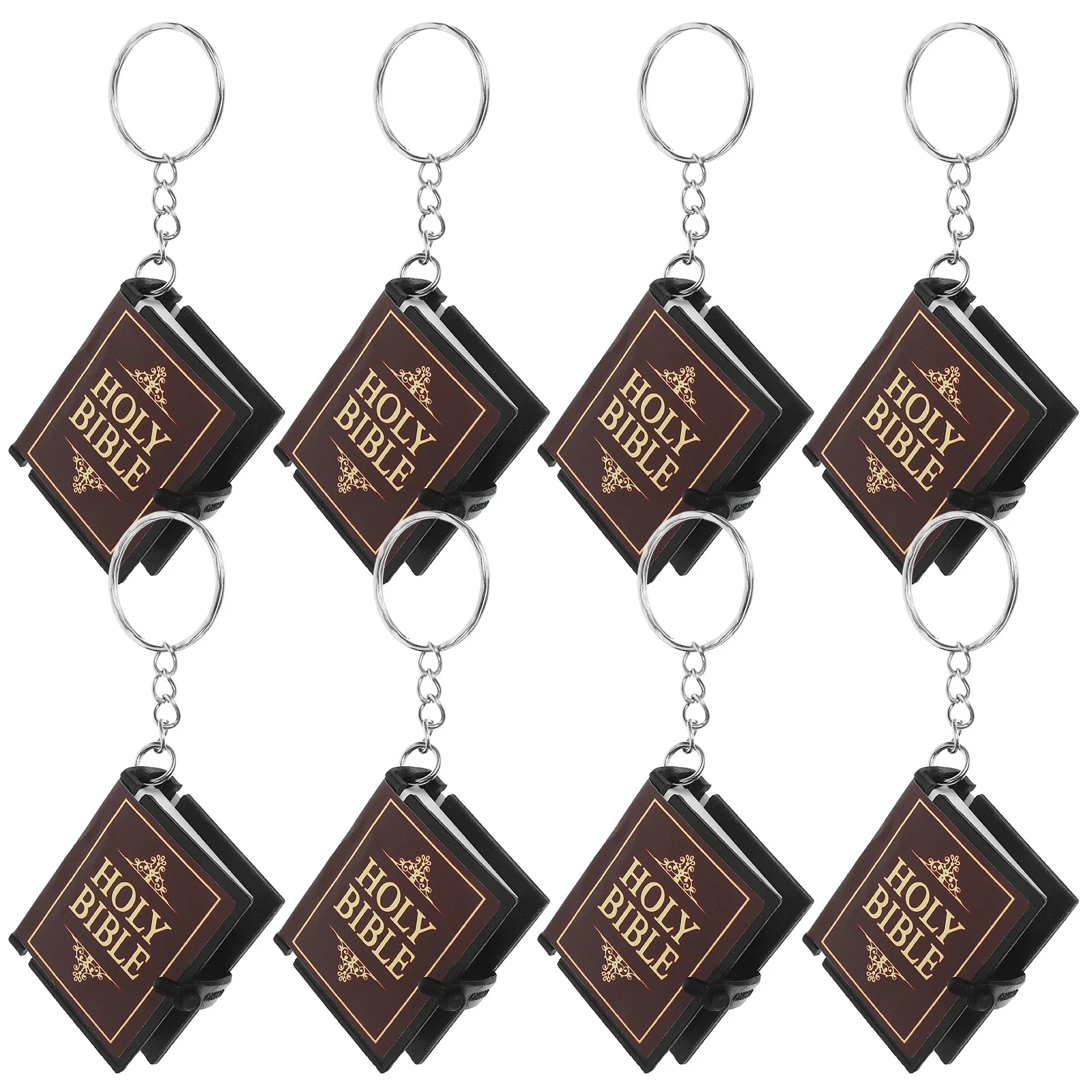 

Bible Keychain Pendant Birthday Gift Sunday Gifts Miniature Book Keyring Rings Backpack Ornaments Hanging Decoration Fob