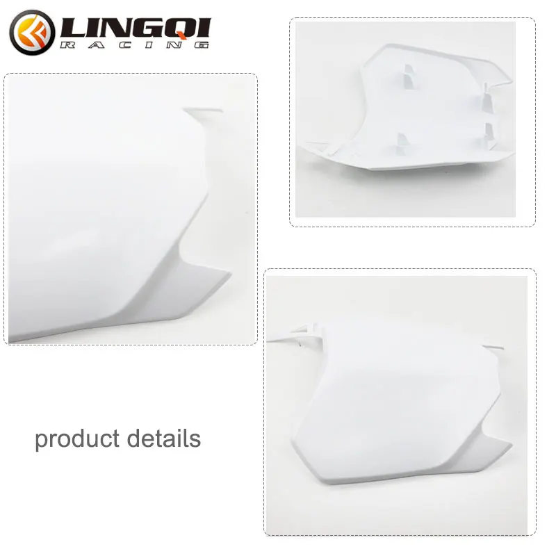 LINGQI RACING Motorcycle CRF 110 125 Plastic Front Number Plate For CRF110 CRF125 Racing Off Road Pit Dirt Bike motorcycle accessories