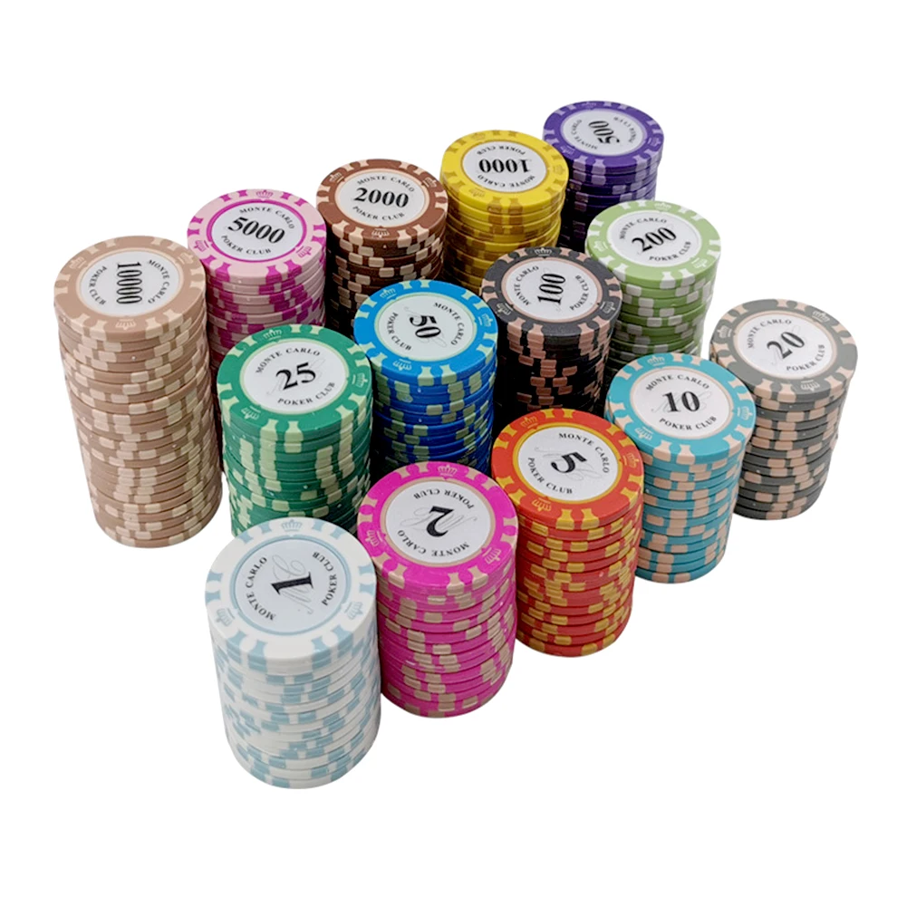 Poker Chips Texas Macau Chip Tokens Playing Mahjong Money Family's Crystal Poker Card Baccarat Code Chess Card Room