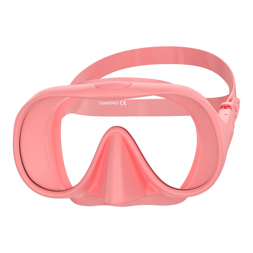 Ultra Wide View Frameless Diving Mask with Tempered Glass