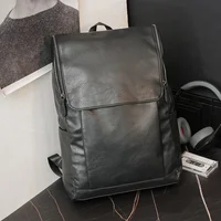 Simple Design Solid Backpack Men Outdoor Waterproof Travel Bag Men's Backpack Casual Student Schoolbag Bag Trendy Back Pack Bag 1