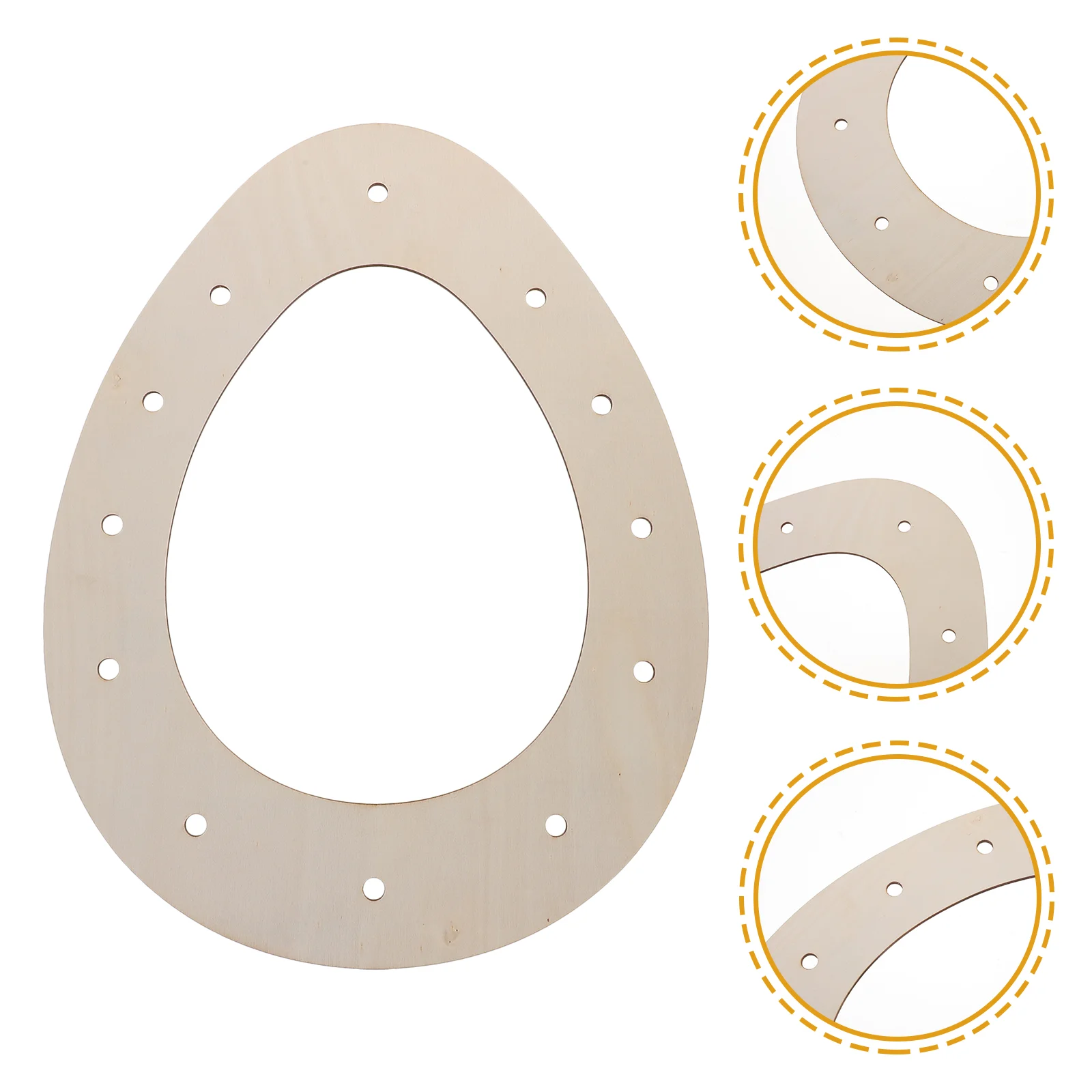 

Easter Egg Shaped Wooden Wreath Frames Floral Holiday Wreath Forms