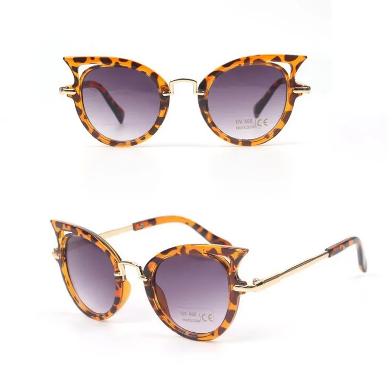 Children Sunglasses 1pc Kids Stylish Cat Eye Vintage Girls Cute Party Eyewear Shades UV400 For Gift