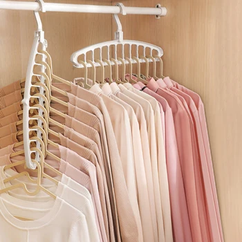 Space-Saving Multi-Port Clothes Hanger 1