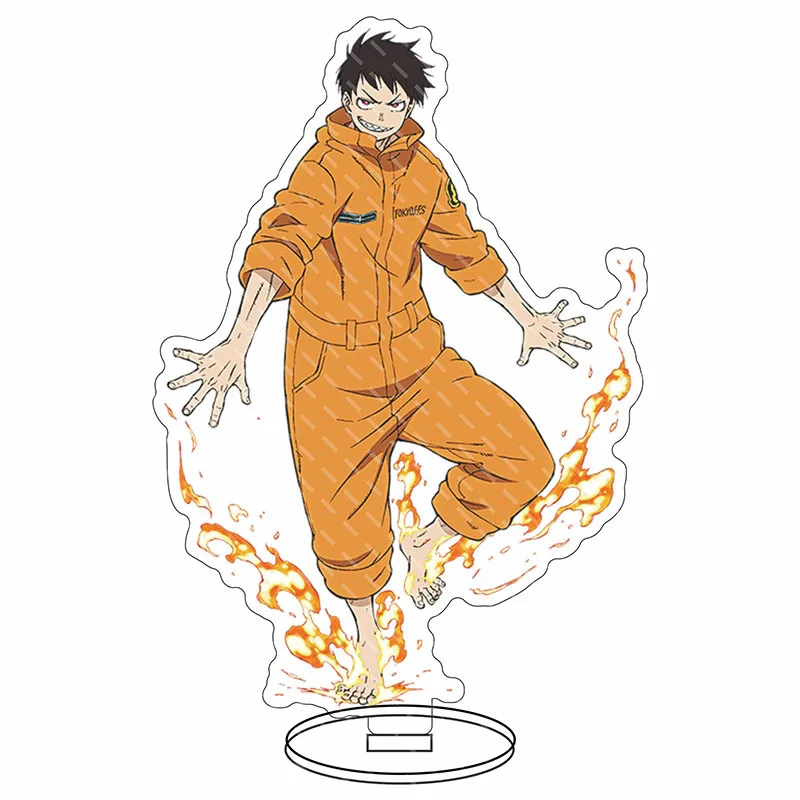 15CM Anime Fire Force Manga Personagens Cosplay Acrílico Suporte