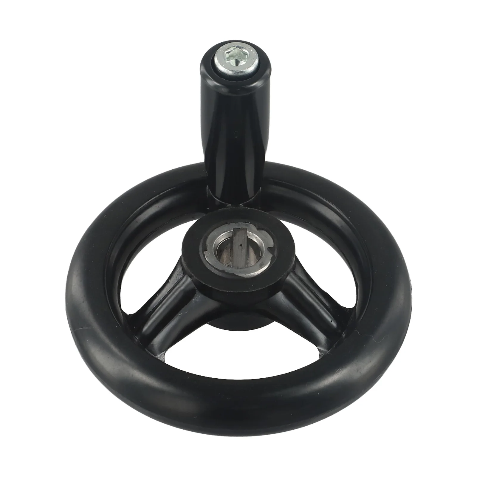 D125/200/100/160mm 3 Spoke Hand Wheel Lathe Milling Handwheel With Revolving Handle Milling Machine Lathes Grinders 1pc