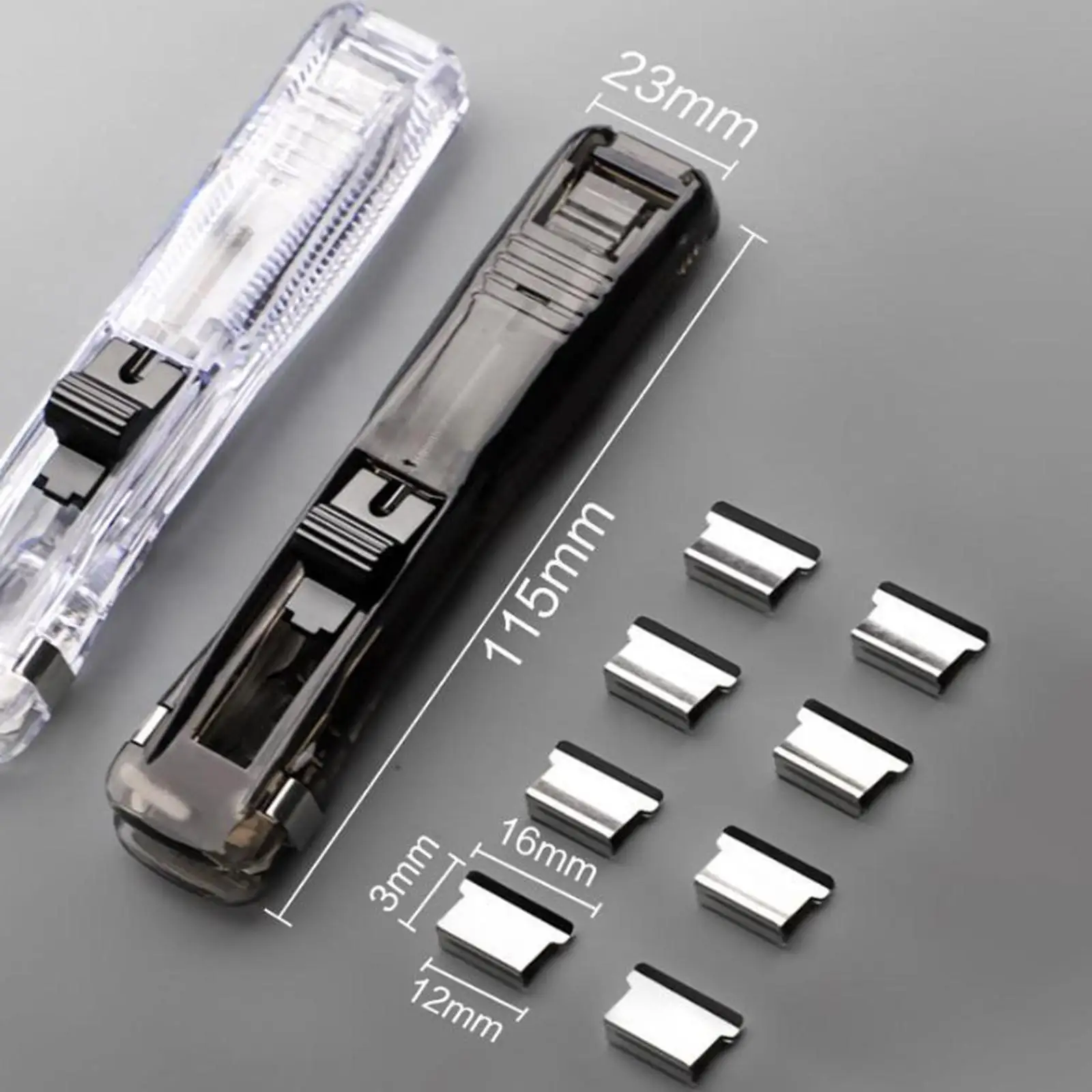 클램프 스테이플러 40매 용량 기숙사 사무실용 탈착식 푸시 스테이플러