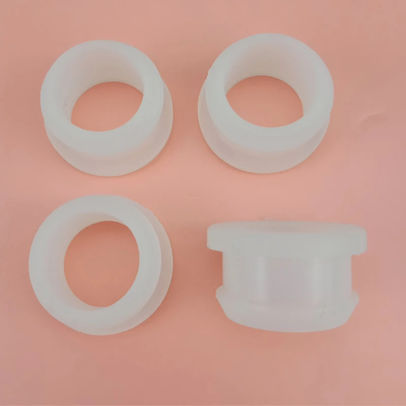 Silicone Rubber Plugs Pipe End Cap Rubber Caps Silicone Rubber Caps 4.5mm-50.6mm Transparent Hole Plug Round Silicone Rubber Snap-on Grommet Hole Plugs End Caps Bung Wire Cable Protect Bush