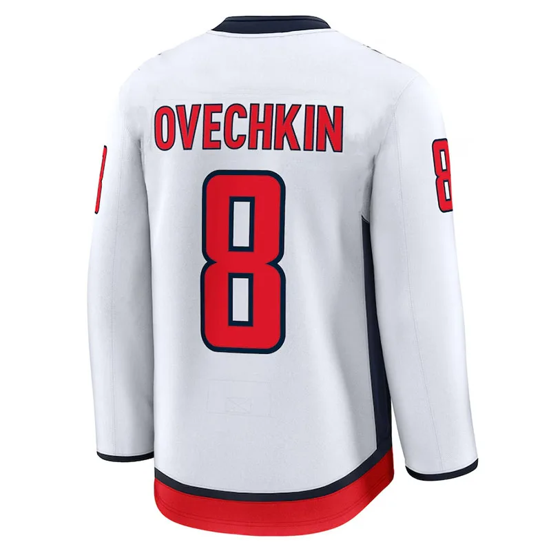 Alexander Ovechkin Washington Capitals Fanatics Alternate 50th Long Sleeve Jersey Ice Hockey Oversized Breathable Tshirt men t shirts football jersey