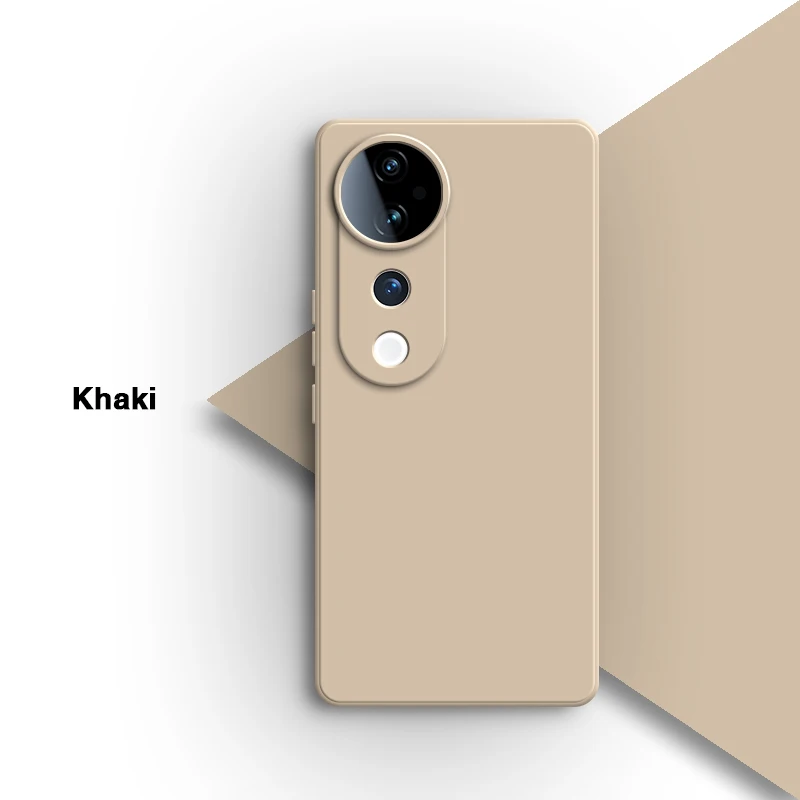 Elegant Liquid Silicone Protective Phone Case - Soft, Classic Design with Camera Protection